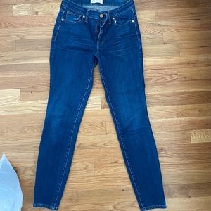 High rise skinny jeans
